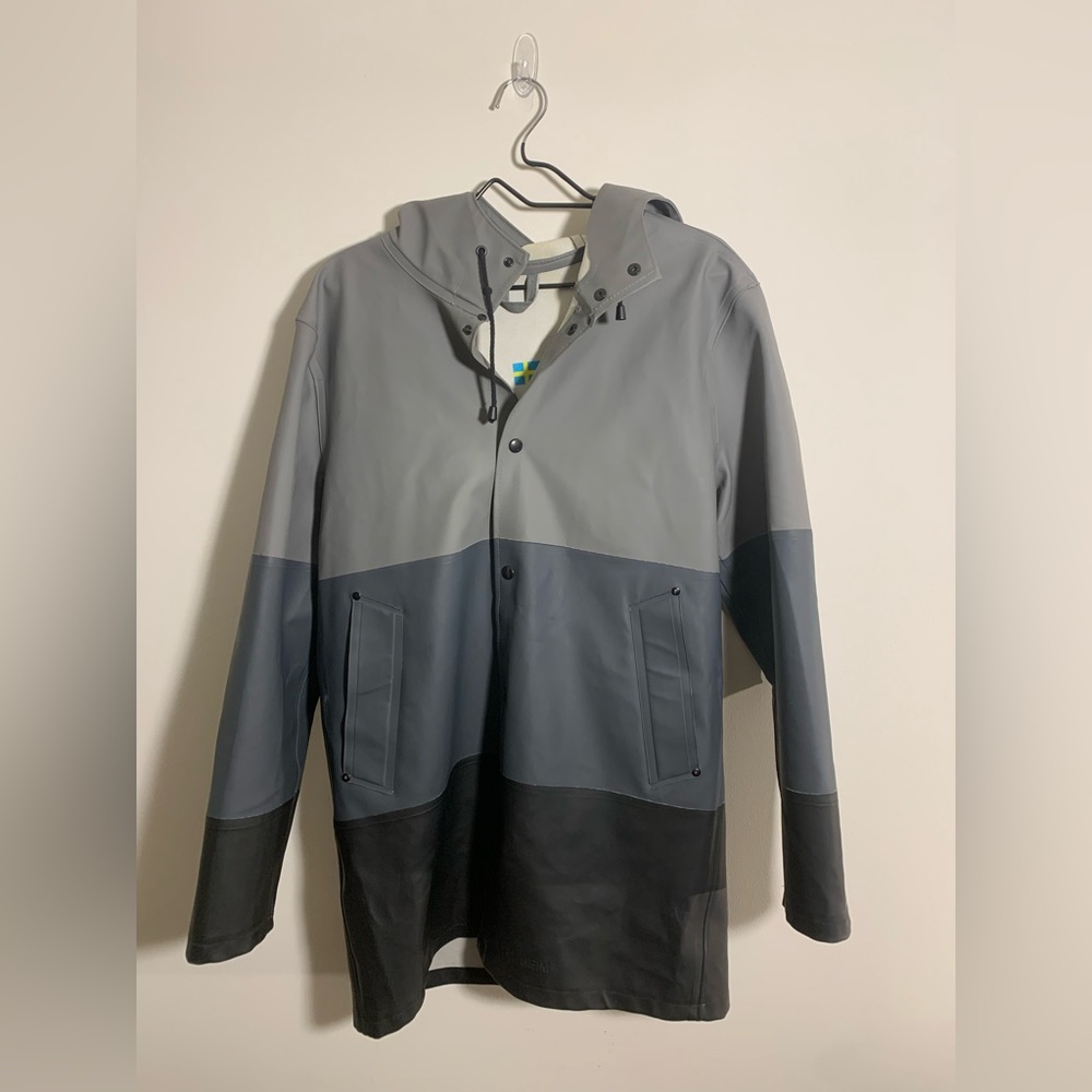 COPY - STUTTERHEIM THREE SHADES OF GRAY RAIN COAT Size S
